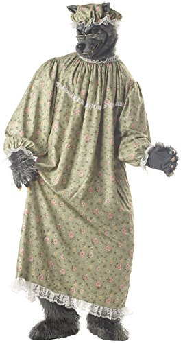 Generique - Großmutter Kostüm böser Wolf für Erwachsene Einheitsgröße Generique - Großmutter Kostüm böser Wolf für Erwachsene Einheitsgröße von California Costumes