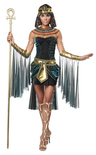 California Costumes 1271 Egyptian Goddess Ägyptisch Erwachsenenkostüm, Mehrfarbig/Meereswellen (Ocean Tides), M von California Costumes