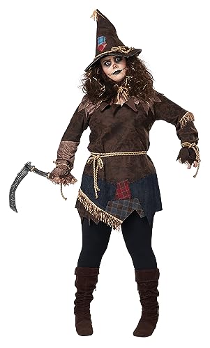 Women's Plus Size Creepy Scarecrow Fancy Dress Costume 1X von California Costumes