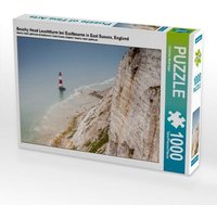 Beachy Head Leuchtturm bei Eastbourne in East Sussex, England (Puzzle) von CALVENDO Verlag GmbH