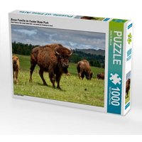 Bison Familie im Custer State Park (Puzzle) von CALVENDO Verlag GmbH