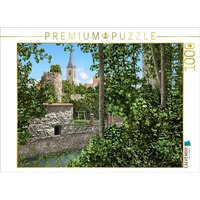 CALVENDO Puzzle Aschersleben - Blick zum Dammtor im Apothekergraben am Eineufer um 1907 | 1000 Teile Lege-Größe 64x48cm Foto-Puzzle für glückliche Stu von Calvendo Puzzle