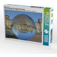 CALVENDO Puzzle Berlin in der Kugel - Die Hauptstadt steht Kopf 1000 Teile Lege-Größe 64 x 48 cm Foto-Puzzle Bild von Barbara Hilmer-Schröer und Ralf von xxx