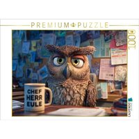 CALVENDO Puzzle Büro-Eule mit Kaffeetasse und genervtem Blick 1000 Teile Lege-Größe 64x48cm Foto-Puzzle für glückliche Stunden CALVENDO Puzzle Büro-Eule mit Kaffeetasse und genervtem Blick 1000 Teile Lege-Größe 64x48cm Foto-Puzzle für glückliche Stunden von Calvendo Puzzle