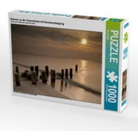 CALVENDO Puzzle Buhnen an der Ostseeküste mit Sonnenuntergang 1000 Teile Lege-Größe 64 x 48 cm Foto-Puzzle Bild von Rico Ködder von Calvendo Puzzle