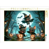 CALVENDO Puzzle Das Halloween-Abenteuer der kleinen Vampirfledermäuse | 2000 Teile Lege-Größe 90x67cm Foto-Puzzle für glückliche Stunden von Calvendo Puzzle