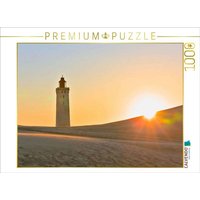 CALVENDO Puzzle Der alte Leuchtturm von Rubjerg Knude in der Abendsonne | 1000 Teile Lege-Größe 64x48cm Foto-Puzzle für glückliche Stunden von Calvendo Puzzle