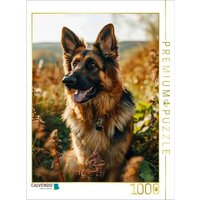 CALVENDO Puzzle Deutscher Schäferhund, ich bin wachsam | 1000 Teile Lege-Größe 64x48cm Foto-Puzzle für glückliche Stunden von Calvendo Puzzle