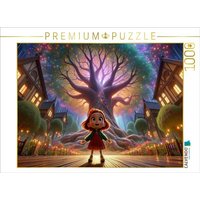 CALVENDO Puzzle Die kleine Hexe und der Zauberbaum | 1000 Teile Lege-Größe 64x48cm Foto-Puzzle für glückliche Stunden von Calvendo Puzzle