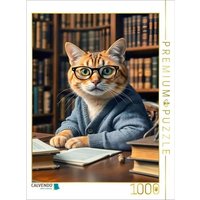 CALVENDO Puzzle Die schlaue Miez 1000 Teile Lege-Größe 64x48cm Foto-Puzzle für glückliche Stunden CALVENDO Puzzle Die schlaue Miez 1000 Teile Lege-Größe 64x48cm Foto-Puzzle für glückliche Stunden von Calvendo Puzzle