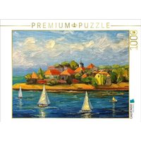 CALVENDO Puzzle Dorf auf einer Halbinsel in einem großen See 1000 Teile Lege-Größe 64x48cm Foto-Puzzle für glückliche Stunden CALVENDO Puzzle Dorf auf einer Halbinsel in einem großen See 1000 Teile Lege-Größe 64x48cm Foto-Puzzle für glückliche Stunden von Calvendo Puzzle