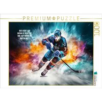 CALVENDO Puzzle Ein Motiv aus dem Kalender Eishockey und positive Gedanken | 1000 Teile Lege-Größe 64x48cm Foto-Puzzle für glückliche Stunden von Calvendo Puzzle