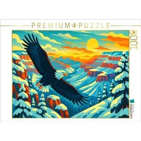 CALVENDO Puzzle Ein majestätischer Weißkopfseeadler gleitet über dem Grand Canyon: Freiheit Amerikas 1000 Teile Lege-Größe 64x48cm Foto-Puzzle für g CALVENDO Puzzle Ein majestätischer Weißkopfseeadler gleitet über dem Grand Canyon: Freiheit Amerikas 1000 Teile Lege-Größe 64x48cm Foto-Puzzle für g von Calvendo Puzzle