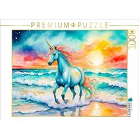 CALVENDO Puzzle Einhorn am magischen Meeresstrand 1000 Teile Lege-Größe 64x48cm Foto-Puzzle für glückliche Stunden CALVENDO Puzzle Einhorn am magischen Meeresstrand 1000 Teile Lege-Größe 64x48cm Foto-Puzzle für glückliche Stunden von Calvendo Puzzle