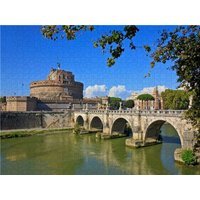 CALVENDO Puzzle Engelsburg und Engelsbrücke in Rom 1000 Teile Lege-Größe 64x48cm Foto-Puzzle für glückliche Stunden CALVENDO Puzzle Engelsburg und Engelsbrücke in Rom 1000 Teile Lege-Größe 64x48cm Foto-Puzzle für glückliche Stunden von Calvendo