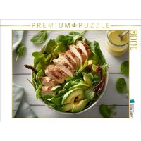 CALVENDO Puzzle Frischer Hähnchen-Avocado-Salat mit grünem Blattgemüse 1000 Teile Lege-Größe 64x48cm Foto-Puzzle für glückliche Stunden CALVENDO Puzzle Frischer Hähnchen-Avocado-Salat mit grünem Blattgemüse 1000 Teile Lege-Größe 64x48cm Foto-Puzzle für glückliche Stunden von Calvendo Puzzle