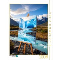 CALVENDO Puzzle Gletscherfantasie - Staffelei am eisigen Fluss 1000 Teile Lege-Größe 64x48cm Foto-Puzzle für glückliche Stunden CALVENDO Puzzle Gletscherfantasie - Staffelei am eisigen Fluss 1000 Teile Lege-Größe 64x48cm Foto-Puzzle für glückliche Stunden von Calvendo Puzzle