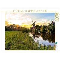CALVENDO Puzzle Greetsieler Grüne Mühle im Sonnenuntergang 1000 Teile Lege-Größe 64x48cm Foto-Puzzle für glückliche Stunden CALVENDO Puzzle Greetsieler Grüne Mühle im Sonnenuntergang 1000 Teile Lege-Größe 64x48cm Foto-Puzzle für glückliche Stunden von Calvendo Puzzle