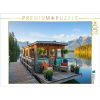 CALVENDO Puzzle Hausboot an einem Anlegesteg auf einem Bergsee 1000 Teile Lege-Größe 64x48cm Foto-Puzzle für glückliche Stunden CALVENDO Puzzle Hausboot an einem Anlegesteg auf einem Bergsee 1000 Teile Lege-Größe 64x48cm Foto-Puzzle für glückliche Stunden von Calvendo Puzzle