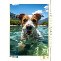 CALVENDO Puzzle Ja, Schwimmen ist großartig | 1000 Teile Lege-Größe 64x48cm Foto-Puzzle für glückliche Stunden von Calvendo Puzzle