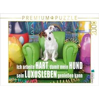 CALVENDO Puzzle Jack Russell Terrier sitzt auf einem grünen Ledersessel und schaut neugierig in die Kamera 2000 Teile Lege-Größe 90x67cm Foto-Puzzle CALVENDO Puzzle Jack Russell Terrier sitzt auf einem grünen Ledersessel und schaut neugierig in die Kamera 2000 Teile Lege-Größe 90x67cm Foto-Puzzle von Calvendo Puzzle