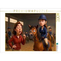 CALVENDO Puzzle Jaja, Hacken tief - Reitstunde 2000 Teile Lege-Größe 90x67cm Foto-Puzzle für glückliche Stunden CALVENDO Puzzle Jaja, Hacken tief - Reitstunde 2000 Teile Lege-Größe 90x67cm Foto-Puzzle für glückliche Stunden von Calvendo Puzzle