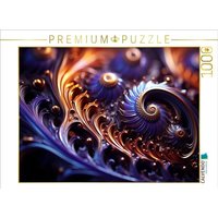 CALVENDO Puzzle Julia Fraktal Purple 3D | 1000 Teile Lege-Größe 64x48cm Foto-Puzzle für glückliche Stunden von Calvendo Puzzle