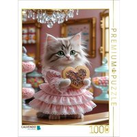 CALVENDO Puzzle Katzenbaby mit Rüschenkleid im Bonbonparadies 1000 Teile Lege-Größe 64x48cm Foto-Puzzle für glückliche Stunden CALVENDO Puzzle Katzenbaby mit Rüschenkleid im Bonbonparadies 1000 Teile Lege-Größe 64x48cm Foto-Puzzle für glückliche Stunden von Calvendo Puzzle
