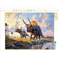 CALVENDO Puzzle Kinder spielen mit Triceratops Dinosauriern 1000 Teile Lege-Größe 64x48cm Foto-Puzzle für glückliche Stunden CALVENDO Puzzle Kinder spielen mit Triceratops Dinosauriern 1000 Teile Lege-Größe 64x48cm Foto-Puzzle für glückliche Stunden von Calvendo Puzzle