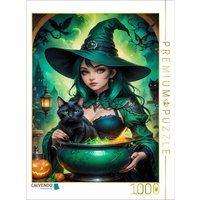 CALVENDO Puzzle Klassische Hexe mit interessanten Zaubertrank | 1000 Teile Lege-Größe 64x48cm Foto-Puzzle für glückliche Stunden von Calvendo Puzzle