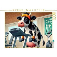 CALVENDO Puzzle Kuh im Fitnessstudio 1000 Teile Lege-Größe 64x48cm Foto-Puzzle für glückliche Stunden CALVENDO Puzzle Kuh im Fitnessstudio 1000 Teile Lege-Größe 64x48cm Foto-Puzzle für glückliche Stunden von Calvendo Puzzle