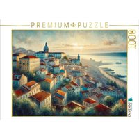 CALVENDO Puzzle Lissabons sanfte Dämmerung: Eine KI-gemalte Ode an die Stille 1000 Teile Lege-Größe 64x48cm Foto-Puzzle für glückliche Stunden CALVENDO Puzzle Lissabons sanfte Dämmerung: Eine KI-gemalte Ode an die Stille 1000 Teile Lege-Größe 64x48cm Foto-Puzzle für glückliche Stunden von Calvendo Puzzle
