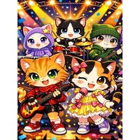 CALVENDO Puzzle Mia und die Miezband 1000 Teile Lege-Größe 64x48cm Foto-Puzzle für glückliche Stunden CALVENDO Puzzle Mia und die Miezband 1000 Teile Lege-Größe 64x48cm Foto-Puzzle für glückliche Stunden von Calvendo Puzzle