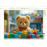 CALVENDO Puzzle Niedlicher Baby Teddybär im Kinderzimmer mit buntem Spielzeug 1000 Teile Lege-Größe 64x48cm Foto-Puzzle für glückliche Stunden CALVENDO Puzzle Niedlicher Baby Teddybär im Kinderzimmer mit buntem Spielzeug 1000 Teile Lege-Größe 64x48cm Foto-Puzzle für glückliche Stunden von Calvendo Puzzle