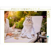 CALVENDO Puzzle Perserkatze im Garten auf Liegestuhl mit königlichen Wellnessaccessoires 1000 Teile Lege-Größe 64 × 48 cm Foto-Puzzle für glückliche Stunden CALVENDO Puzzle Perserkatze im Garten auf Liegestuhl mit königlichen Wellnessaccessoires 1000 Teile Lege-Größe 64 × 48 cm Foto-Puzzle für glückliche Stunden von Calvendo Puzzle