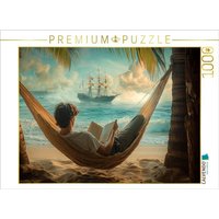 CALVENDO Puzzle Piratenabenteuer - junger Mann liest ein Buch 1000 Teile Lege-Größe 64x48cm Foto-Puzzle für glückliche Stunden CALVENDO Puzzle Piratenabenteuer - junger Mann liest ein Buch 1000 Teile Lege-Größe 64x48cm Foto-Puzzle für glückliche Stunden von Calvendo Puzzle