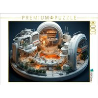 CALVENDO Puzzle Raumstation - 3D Raum für kleine Entdecker | 1000 Teile Lege-Größe 64x48cm Foto-Puzzle für glückliche Stunden von Calvendo Puzzle