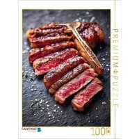 CALVENDO Puzzle Saftiges T-Bone-Steak in Scheiben mit grobem Salz 1000 Teile Lege-Größe 64x48cm Foto-Puzzle für glückliche Stunden CALVENDO Puzzle Saftiges T-Bone-Steak in Scheiben mit grobem Salz 1000 Teile Lege-Größe 64x48cm Foto-Puzzle für glückliche Stunden von Calvendo Puzzle