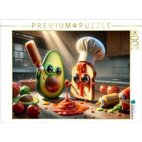 CALVENDO Puzzle Saucen-Explosion im Sonnenlicht: Avocado und Toast in der Ketchup-Krise 1000 Teile Lege-Größe 64x48cm Foto-Puzzle für glückliche Stu CALVENDO Puzzle Saucen-Explosion im Sonnenlicht: Avocado und Toast in der Ketchup-Krise 1000 Teile Lege-Größe 64x48cm Foto-Puzzle für glückliche Stu von Calvendo Puzzle