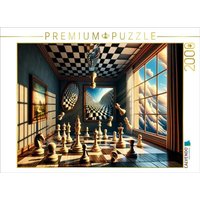 CALVENDO Puzzle Schachgeflüster im Raum der Illusionen: Das Spiel, das Realität verbiegt 2000 Teile Lege-Größe 90x67cm Foto-Puzzle für glückliche St CALVENDO Puzzle Schachgeflüster im Raum der Illusionen: Das Spiel, das Realität verbiegt 2000 Teile Lege-Größe 90x67cm Foto-Puzzle für glückliche St von Calvendo Puzzle