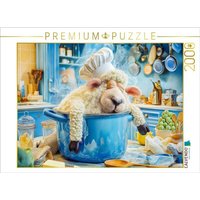 CALVENDO Puzzle Schaf mit Kochmütze schläft im Kochtopf 2000 Teile Lege-Größe 90x67cm Foto-Puzzle für glückliche Stunden CALVENDO Puzzle Schaf mit Kochmütze schläft im Kochtopf 2000 Teile Lege-Größe 90x67cm Foto-Puzzle für glückliche Stunden von Calvendo Puzzle