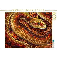 CALVENDO Puzzle Schlange - ähnlich dem Stil der Aborigines 1000 Teile Lege-Größe 64x48cm Foto-Puzzle für glückliche Stunden CALVENDO Puzzle Schlange - ähnlich dem Stil der Aborigines 1000 Teile Lege-Größe 64x48cm Foto-Puzzle für glückliche Stunden von Calvendo Puzzle