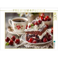 CALVENDO Puzzle Schwarzwälder Kirschtorte Bild mit Kirschen und Kaffee 1000 Teile Lege-Größe 64x48cm Foto-Puzzle für glückliche Stunden CALVENDO Puzzle Schwarzwälder Kirschtorte Bild mit Kirschen und Kaffee 1000 Teile Lege-Größe 64x48cm Foto-Puzzle für glückliche Stunden von Calvendo Puzzle