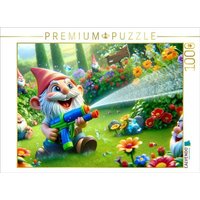 CALVENDO Puzzle Sommerfreuden: Gartenzwerge und das spritzige Wasserspiel 1000 Teile Lege-Größe 64x48cm Foto-Puzzle für glückliche Stunden CALVENDO Puzzle Sommerfreuden: Gartenzwerge und das spritzige Wasserspiel 1000 Teile Lege-Größe 64x48cm Foto-Puzzle für glückliche Stunden von Calvendo Puzzle