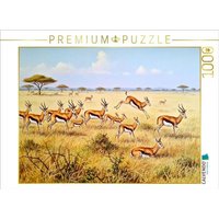 CALVENDO Puzzle Springböcke mit Jungtieren als Gemälde 1000 Teile Lege-Größe 64x48cm Foto-Puzzle für glückliche Stunden CALVENDO Puzzle Springböcke mit Jungtieren als Gemälde 1000 Teile Lege-Größe 64x48cm Foto-Puzzle für glückliche Stunden von Calvendo Puzzle