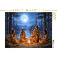 CALVENDO Puzzle Trommeln in der Nacht - Spiritualität der Indianer 1000 Teile Lege-Größe 64x48cm Foto-Puzzle für glückliche Stunden CALVENDO Puzzle Trommeln in der Nacht - Spiritualität der Indianer 1000 Teile Lege-Größe 64x48cm Foto-Puzzle für glückliche Stunden von Calvendo Puzzle