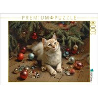 CALVENDO Puzzle Weihnachtszauber im Landhaus - Eine neugierige Katze zwischen Glanz und Scherben 1000 Teile Lege-Größe 64x48cm Foto-Puzzle für glück CALVENDO Puzzle Weihnachtszauber im Landhaus - Eine neugierige Katze zwischen Glanz und Scherben 1000 Teile Lege-Größe 64x48cm Foto-Puzzle für glück von Calvendo Puzzle