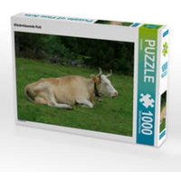 CALVENDO Puzzle Wiederkäuende Kuh 1000 Teile Lege-Größe 64 x 48 cm Foto-Puzzle Bild von Kattobello von Calvendo Puzzle