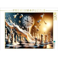 CALVENDO Puzzle Zeitflut im Schachreich: Eine Verbindung von Uhren und Zügen 1000 Teile Lege-Größe 64x48cm Foto-Puzzle für glückliche Stunden CALVENDO Puzzle Zeitflut im Schachreich: Eine Verbindung von Uhren und Zügen 1000 Teile Lege-Größe 64x48cm Foto-Puzzle für glückliche Stunden von Calvendo Puzzle