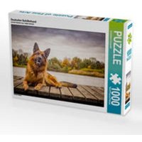 Deutscher Schäferhund 1000 Teile Puzzle quer von Calvendo Puzzle